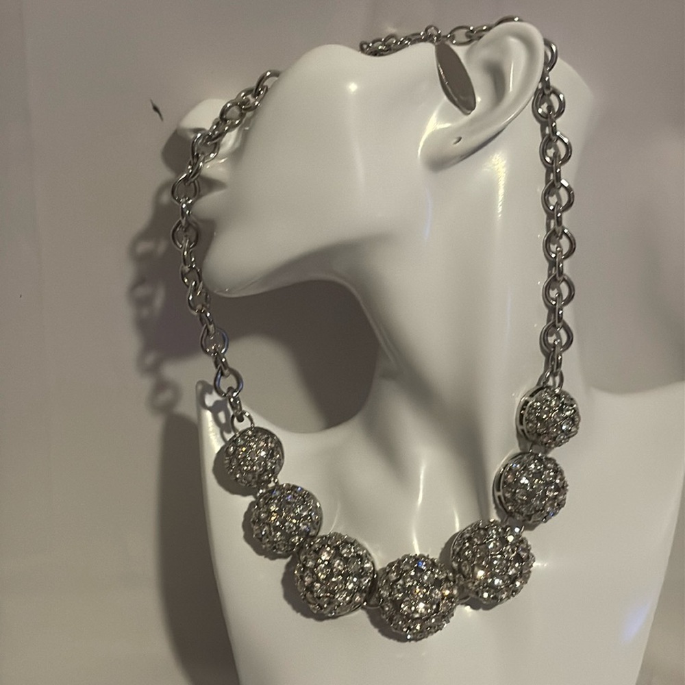 Chicos Silver Statement Necklace